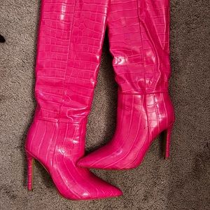 Pink cowboy boots